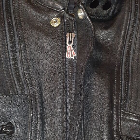 Hein Gericke Black Leather Motorcycle Jacket 38 - Picture 14 of 16